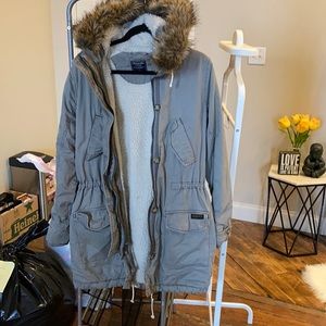 A&F Sherpa Lined Parka